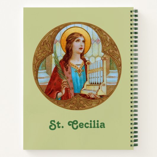 Sint-Cecilia van Rome (BK 003) Notitieboek (Achterkant)