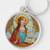 Sint-Cecilia van Rome (BK 003) Sleutelhanger (Voorkant)
