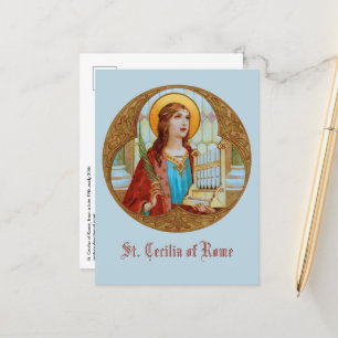 Sint-Cecilia van Rome (BK 003) Verticaal Briefkaar Briefkaart