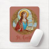 Sint-Cecilia van Rome (BK 003) Verticaal Muismat (Met muis)