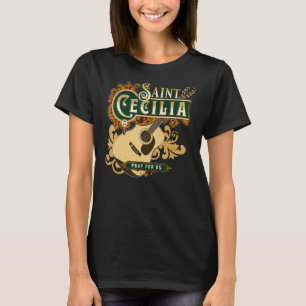 Sint-Cecilia van Rome Patron Saint of Music Kathol T-shirt