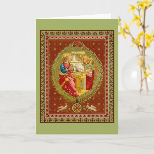 Sint-Cecilia van Rome (SNV 36) Blank Wenskaart Kaart (Gele Bloem)