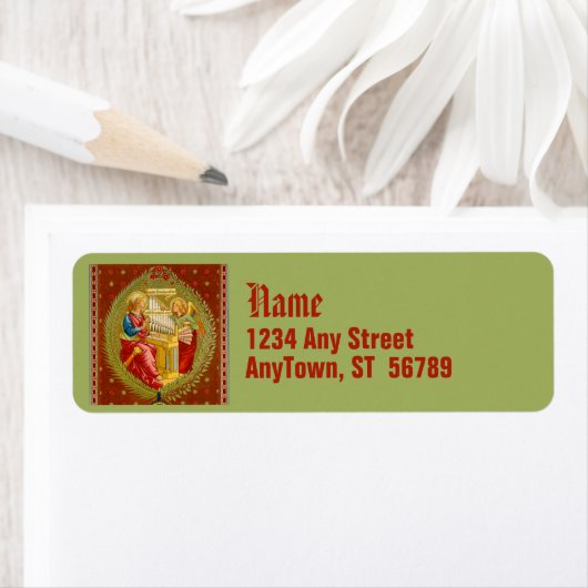 Sint-Cecilia van Rome (SNV 36) Etiket (Insitu)