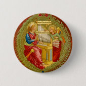 Sint-Cecilia van Rome (SNV 36) Ronde Button 5,7 Cm (Voorkant)