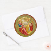 Sint-Cecilia van Rome (SNV 36) Ronde Sticker (Envelop)
