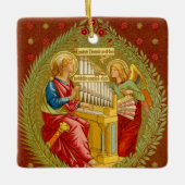 Sint-Cecilia van Rome (SNV 36) Square Keramisch Ornament (Voorkant)