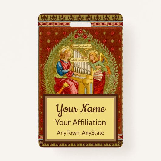 Sint-Cecilia van Rome (SNV 36, stijl 3) Badge (Voorkant)