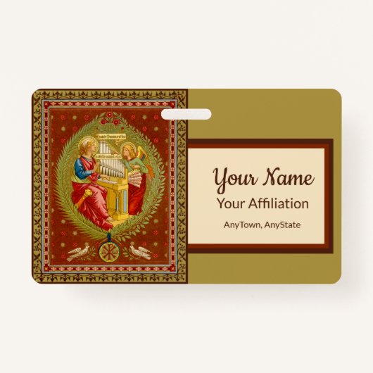 Sint-Cecilia van Rome (SNV 36, Style 1) Badge (Voorkant)