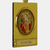 Sint-Cecilia van Rome (SNV 36) Verguld Banner Ornament (Rechts)