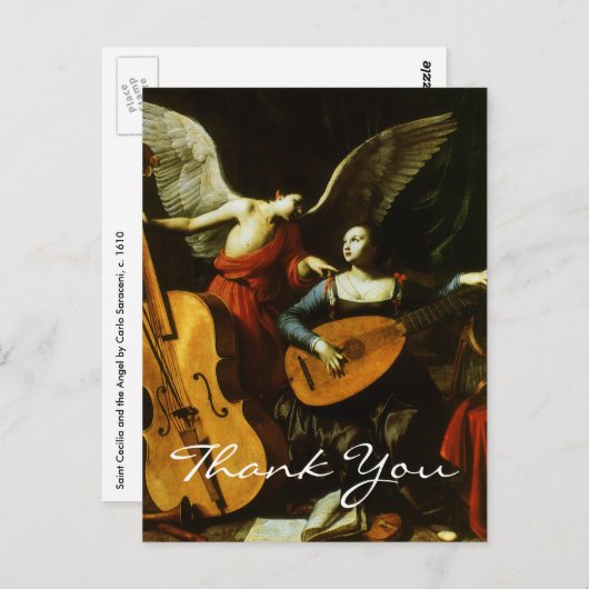 Sint-Cecilia van Saraceni Briefkaart (Voorkant / Achterkant)