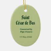 Sint-César de Bus (SLE 001) Ornament van keramisch (Achterkant)
