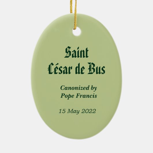 Sint-César de Bus (SLE 001) Ornament van keramisch (Achterkant)