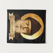 Sint Charbel Makhlouf Tapijt Wandkleed (Voorkant (horizontaal))
