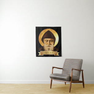 Sint Charbel Makhlouf Tapijt Wandkleed