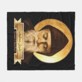 Sint Charbel Vliesdeken Fleece Deken (Voorkant (Horizontaal))