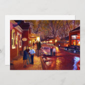 Sint Charles Cityscape Oil Landscape Painting (Voorkant / Achterkant)