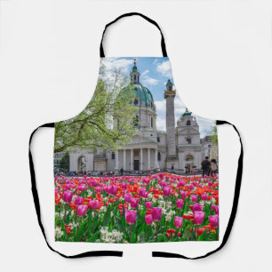 Sint-Charles-kerk in het voorjaar in Wenen, Oosten Schort