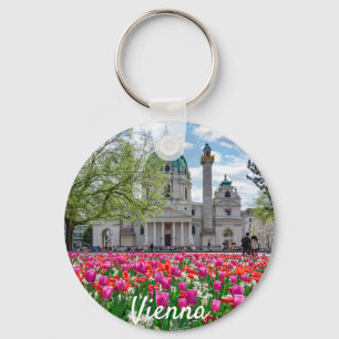 Sint-Charles-kerk in het voorjaar in Wenen, Oosten Sleutelhanger