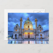 Sint-Charles-kerk in Wenen, Oostenrijk Briefkaart (Voorkant / Achterkant)