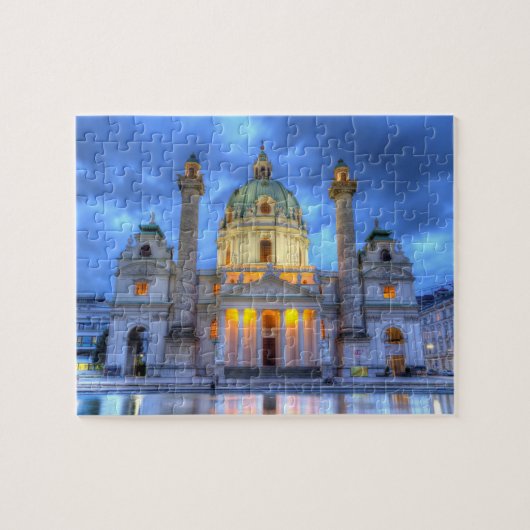 Sint-Charles-kerk in Wenen, Oostenrijk Legpuzzel (Horizontaal)