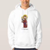 Sint-Christoffel Feestdag Heilige Hoodie (Voorkant)