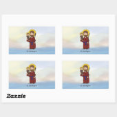 Sint-Christoffel Feestdag Heilige Rechthoekige Sticker (Vel)