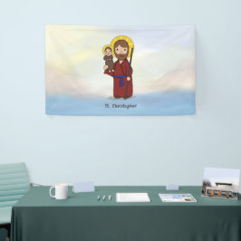 Sint-Christoffel Feestdag Heilige  Spandoek