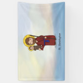 Sint-Christoffel Feestdag Heilige  Spandoek (Verticaal)