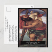 Sint Christoffel met het kindje Jezus Briefkaart (Voorkant / Achterkant)
