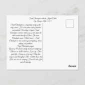Sint Christoffel met het kindje Jezus Briefkaart (Achterkant)