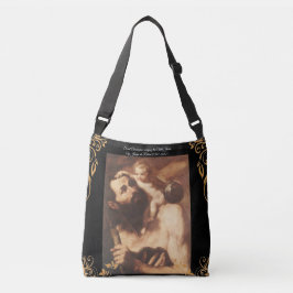 Sint-Christoffel met het kindje Jezus Crossbody Tas