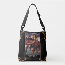 Sint-Christoffel met het kindje Jezus Crossbody Tas
