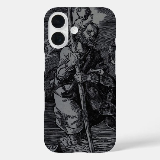 Sint Christoffel vereerd door christenen Case-Mate iPhone Case (Achterkant)