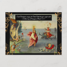 Sint Christopher beschermheilige van Reizigers Briefkaart