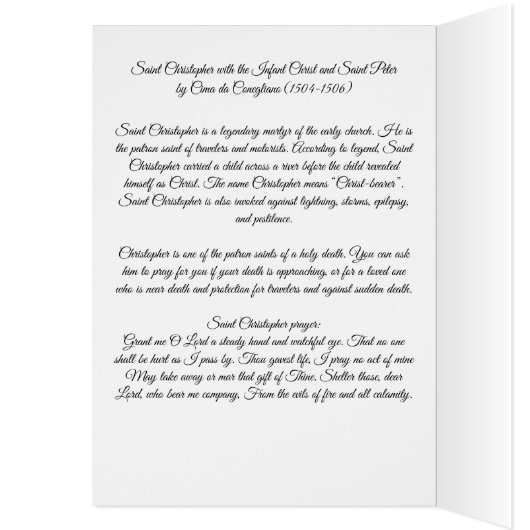 Sint Christopher met de Baby Christ (Binnen (Links))