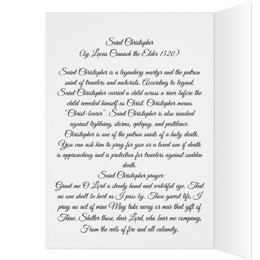 Sint Christopher met de Baby Christ (Binnen (Links))