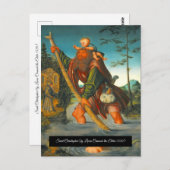 Sint Christopher met de Baby Christ Briefkaart (Voorkant / Achterkant)