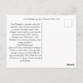 Sint Christopher met de Baby Christ Briefkaart (Achterkant)