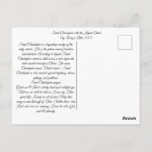 Sint Christopher met de Baby Christ Briefkaart (Achterkant)
