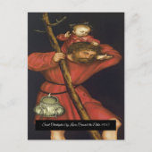 Sint Christopher met de Baby Christ Briefkaart (Voorkant)