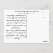 Sint Christopher met de Baby Christ Briefkaart (Achterkant)