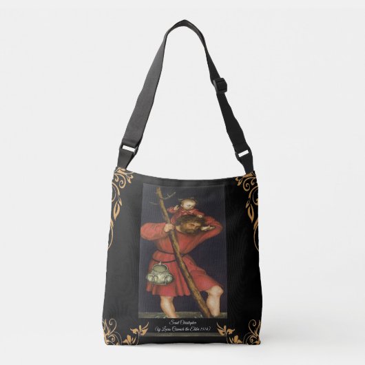 Sint Christopher met de Baby Christ Crossbody Tas (Voorkant)
