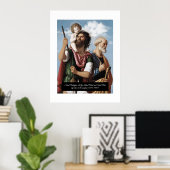 Sint Christopher met de Baby Christ Poster (Thuiskantoor)