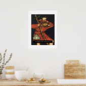 Sint Christopher met de Baby Christ Poster (Keuken)