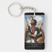Sint Christopher met de Baby Christ Sleutelhanger (Voorkant)