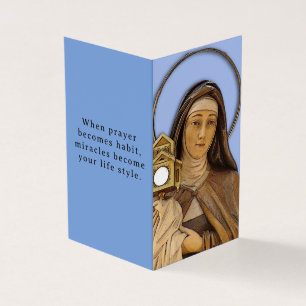 Sint Clara Assisi Gebedskaart Kaart