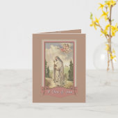 Sint-Clara van Assisi briefkaart (Gele Bloem)