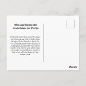 Sint Clara van Assisi Briefkaart (Achterkant)