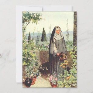 Sint Clara van Assisi: patrones van de televisie Bedankkaart