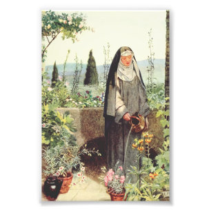 Sint Clara van Assisi: patrones van de televisie Foto Afdruk